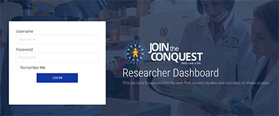 Researcher Dashboard screenshot