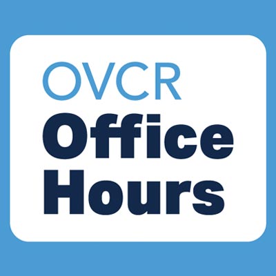 OVCR Office Hours logo