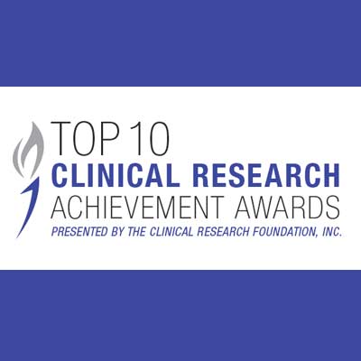 logo for Top 10 Clinical Research Achievement Awards