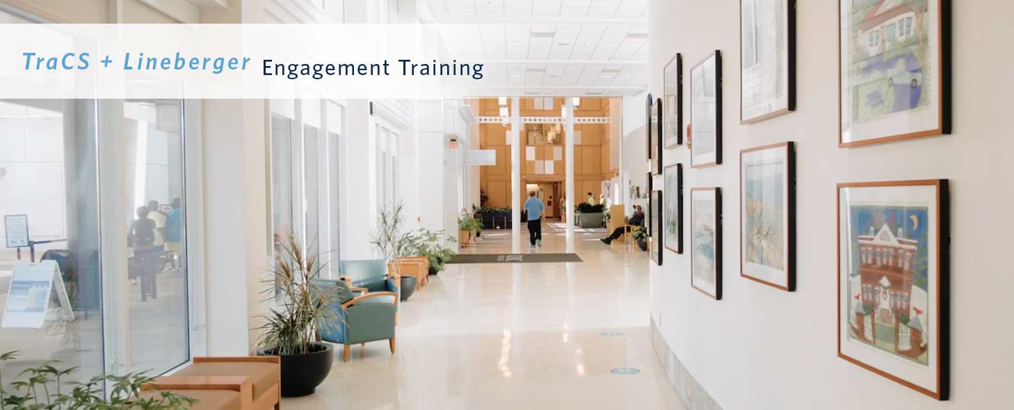 lobby of UNC Lineberger Comprehensive Cancer Center