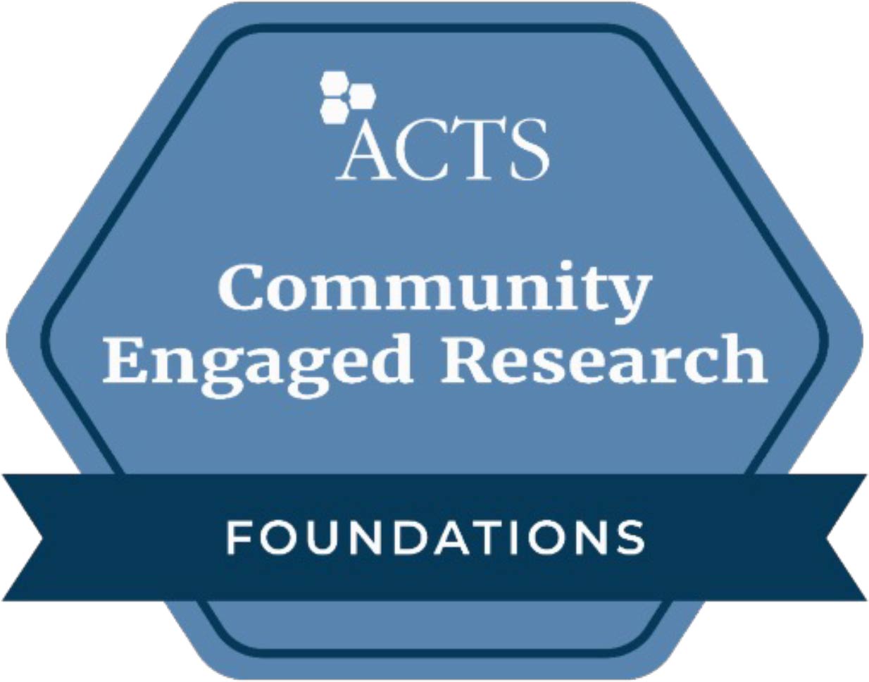 sample Community-Engaged Research Digital Badge