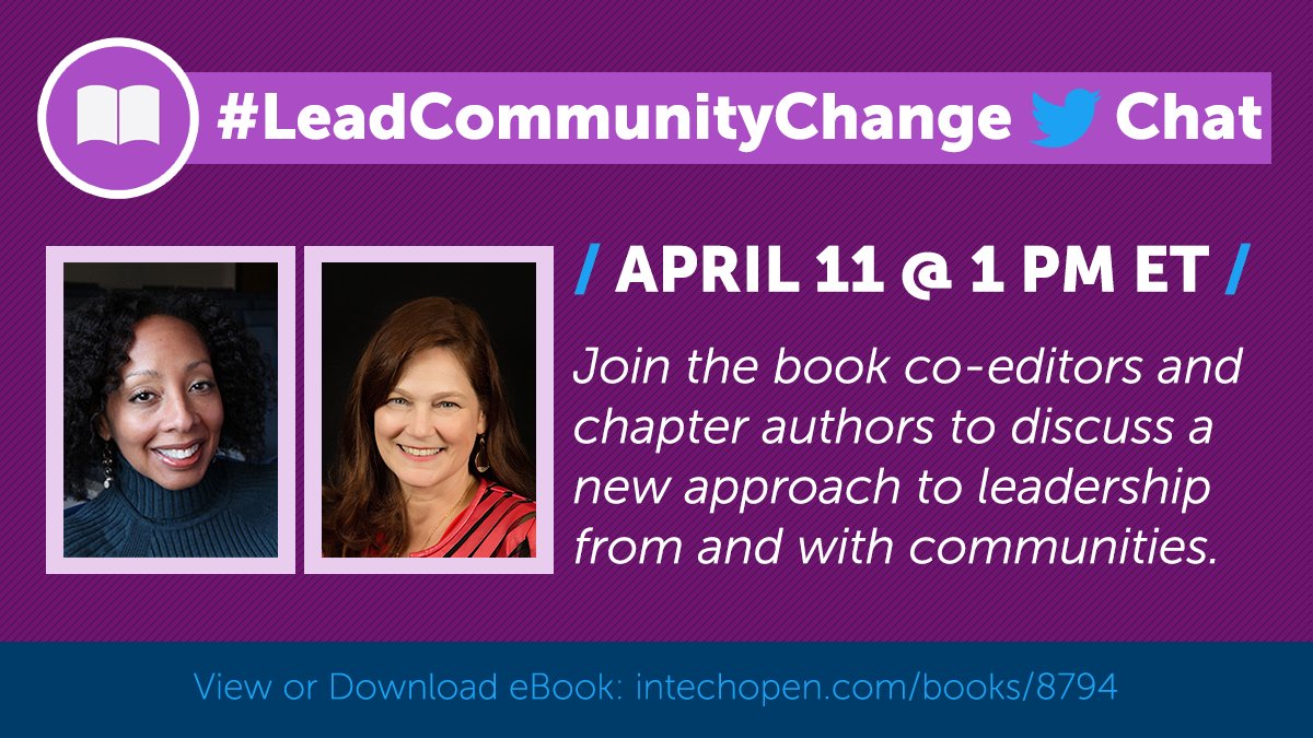 live Twitter chat #LeadCommunityChange