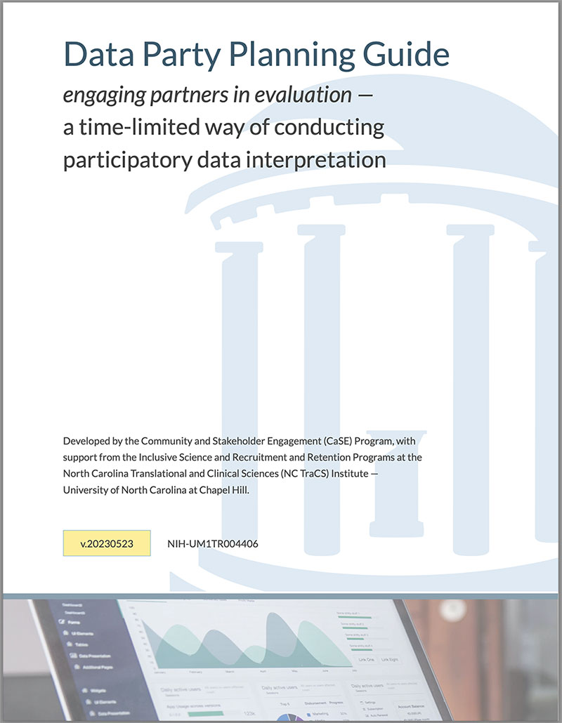 front cover of the Data Pary Planning Guide pdf