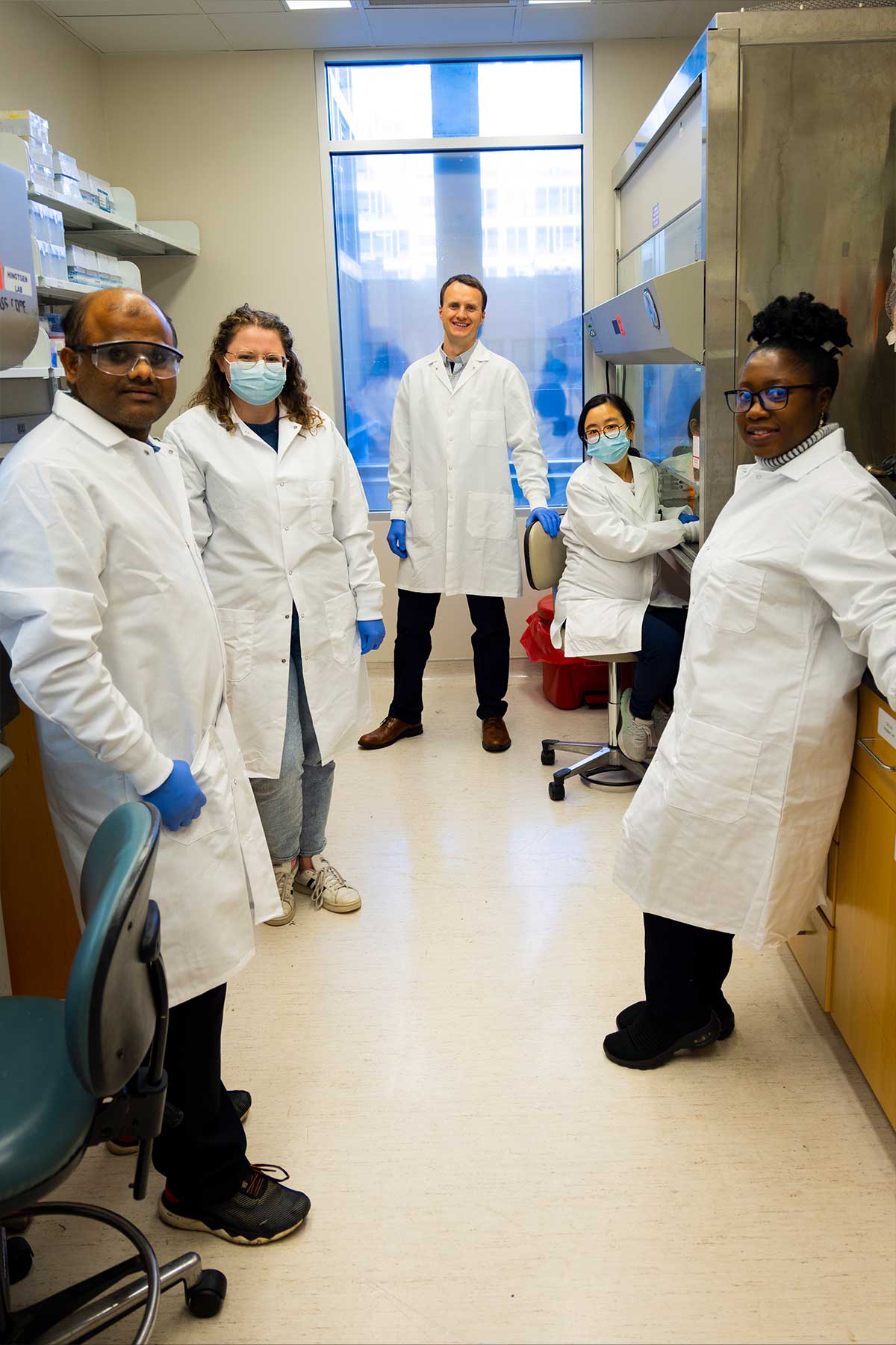 SLiCE Core Facility team members standing in lab