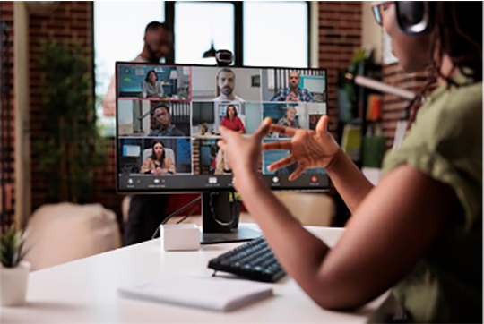 people meeting on zoom