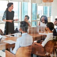 researcher working on laptop