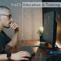 person working at computer